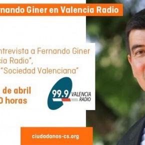 Entrevista a Fernando Giner en Valencia Radio
