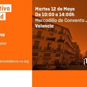 Carpa Informativa Ciudadanos. Martes, 12 de mayo en el mercadillo de Convento Jerusalén