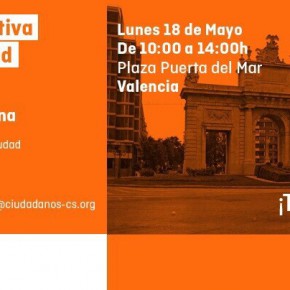 Carpa Informativa Ciudadanos. Lunes, 18 de mayo, en la Puerta del Mar