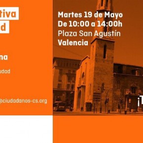 Carpa Informativa Ciudadanos. Martes, 19 de mayo, en la Plaza de San Agustín