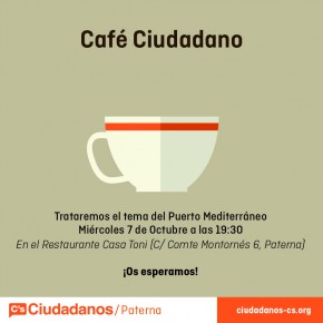 Café Ciudadano en Paterna el 7 de Octubre